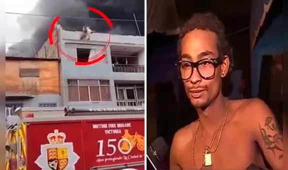 Hombre que rescató a 25 perros durante un incendio en Gamarra: "Era difícil verlos morir así"