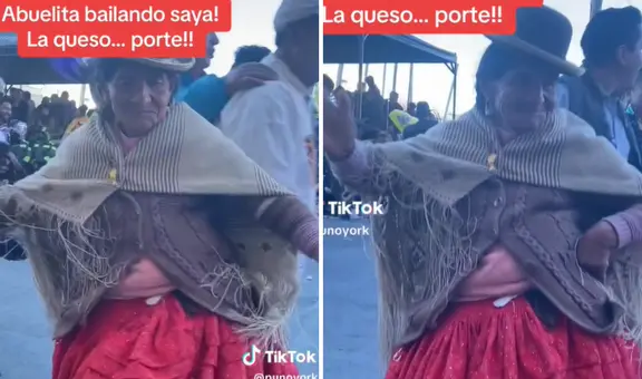 Mujer de la tercera edad enternece las redes al bailar saya en Puno: "La que soporte"
