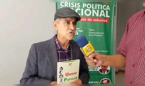 Expresidente del PJ Duberli Rodríguez anuncia nuevo partido político Unidad Popular en Arequipa