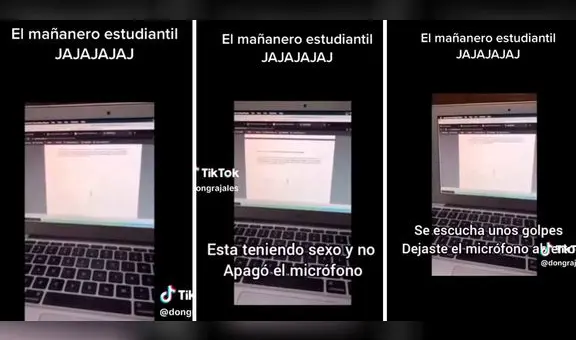 Estudiante se olvida de apagar el micrófono y ocurre algo insólito: "Madre mía, ¿será cierto?"