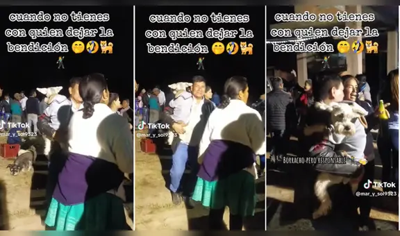 Hombre enternece redes al bailar con su perrito: “Cuando no tienes con quién dejar a la bendición”