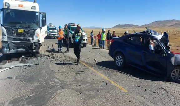 Accidente de tránsito deja 5 muertos en carretera Arequipa–Puno