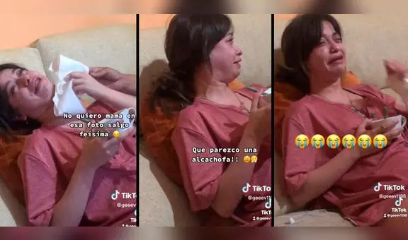 Joven llora al ver foto de DNI y desata risas en redes: "Parezco una alcachofa"