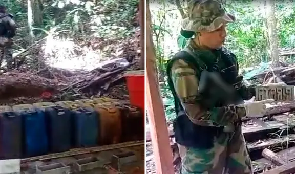 Huallaga: descubren 5 laboratorios donde se procesaba cocaína con cemento y gasolina