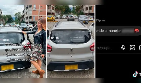 Joven coloca las redes de su negocio en su auto y sucede lo peor: "No hay mala publicidad"