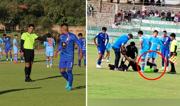 Árbitro sufrió un calambre y pidió su ‘cambio’ en partido de Copa Perú en Ayacucho