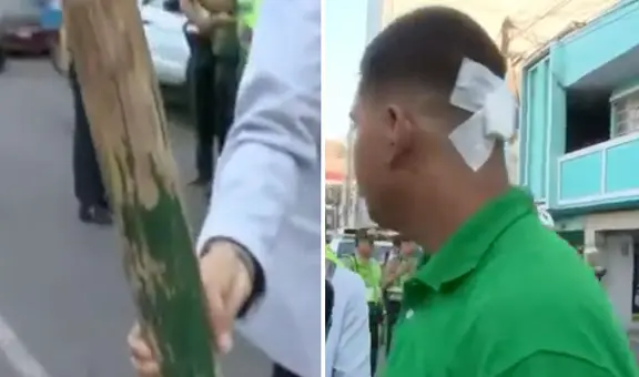 La Victoria: fiscalizadores golpean con palo de madera a joven que defendió a ambulante