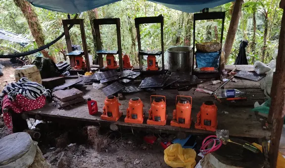 Así ubicó la Policía un megalaboratorio de droga del ‘Tío J’ en Pasco