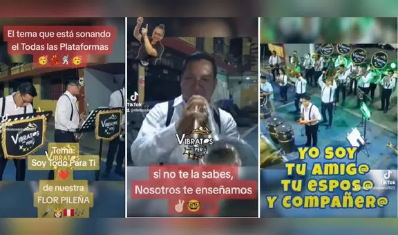 Banda la rompe con el tema “Soy todo para ti” de Flor Pileña: “Si no te la sabes, te enseñamos”
