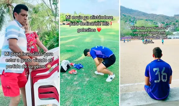 Invita a sus ‘suegros’ para verlo jugar fútbol, pero se queda en la banca todo el partido