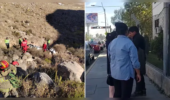 Padre pierde a un hijo y el otro queda grave tras accidente en Arequipa