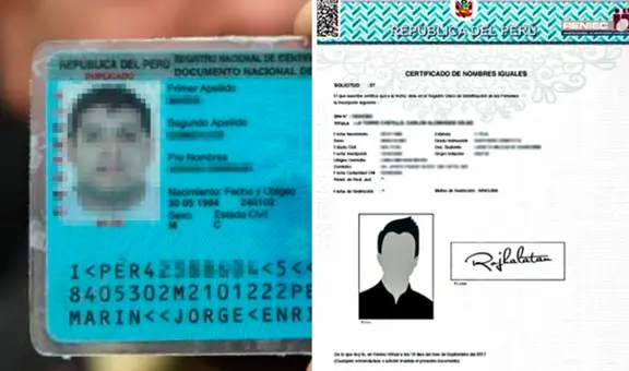 ¿Cómo tramitar el certificado de nombres iguales en el Reniec?