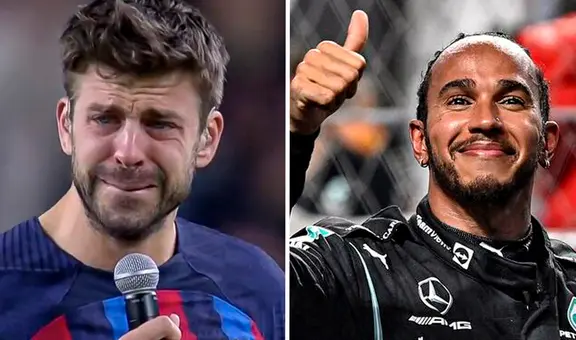 Así fue la incómoda reacción de Gerard Piqué ante la mención de Lewis Hamilton: ¿qué dijo?