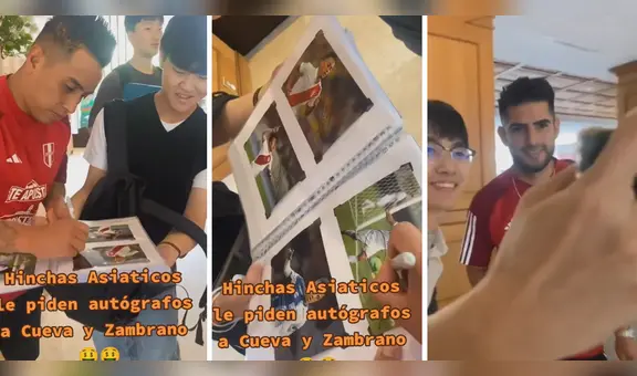 Asiáticos piden autógrafos a los jugadores de la selección peruana y los trolean: “Los confundieron con BTS”