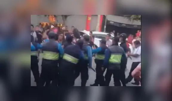 Serenos y comerciantes ambulantes protagonizan batalla campal en Chiclayo