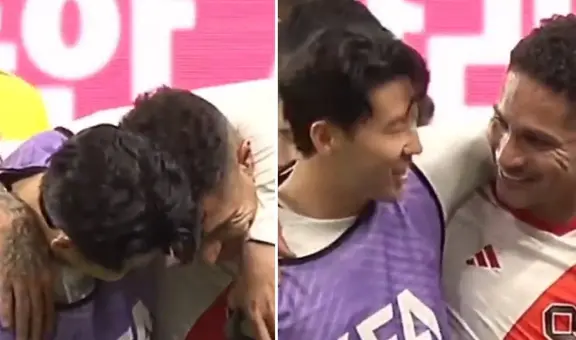 Paolo Guerrero y Heung Min Son protagonizaron un emotivo reencuentro tras el Perú vs. Corea del Sur