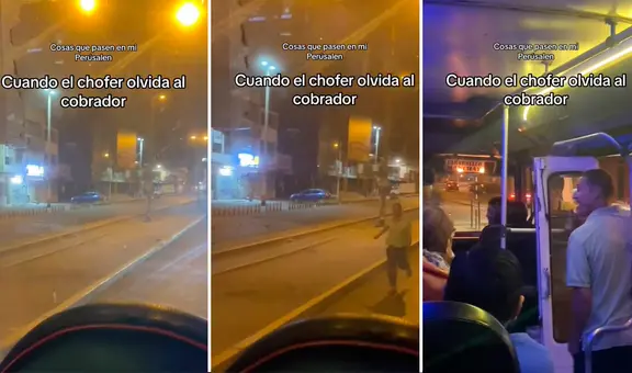 Chofer olvida a su cobrador en plena ruta y redes enloquecen: "Solamente pasa en Perú"