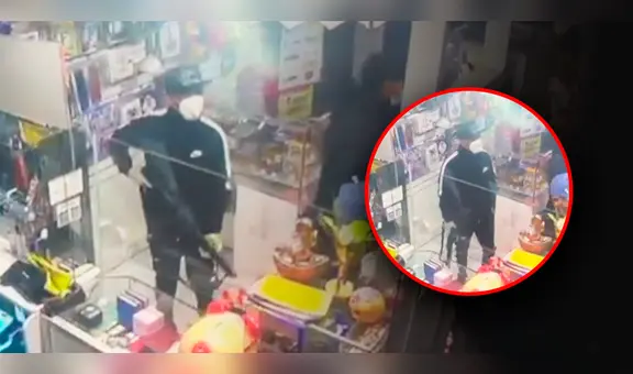 Con fusil en mano, delincuentes balean a hombre para robar minimarket en Tacna