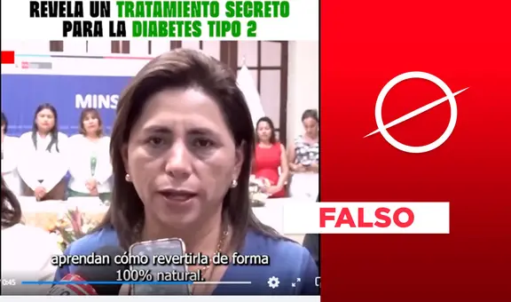 Exministra de Salud Rosa Gutiérrez no dice en video cómo revertir la diabetes tipo 2 de forma natural