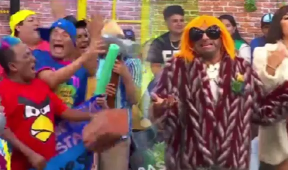 Carlos Álvarez se presentó en “Jirón del humor” y alborotó el set de televisión