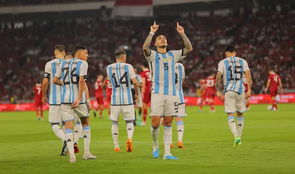 Sin Messi, Argentina venció 2-0 a Indonesia y cerró su gira internacional por fecha FIFA