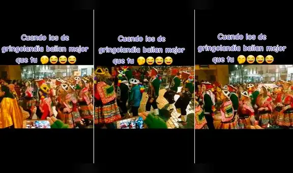 Extranjeros la rompen bailando previo al Inti Raymi y redes estallan: “Más ritmo que los peruanos”