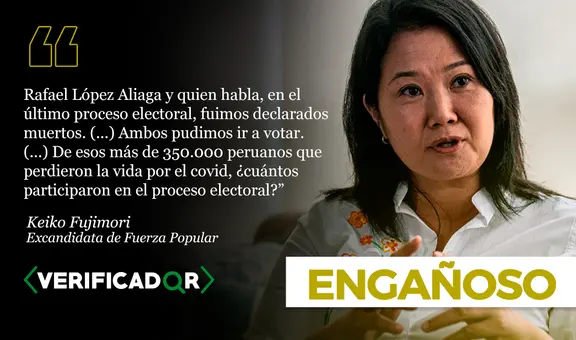 Keiko Fujimori revivió el bulo del fraude electoral con ejemplo engañoso sobre 'muertos' que votan