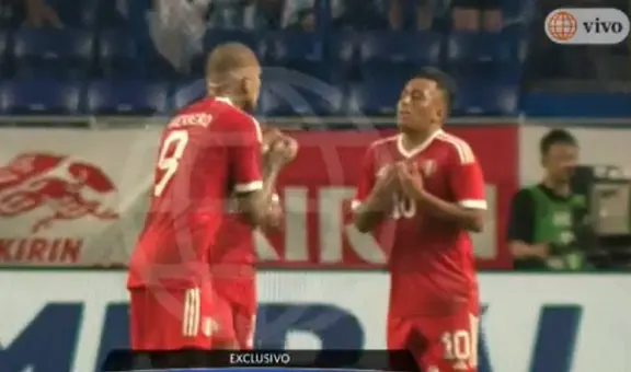 Paolo Guerrero y Christian Cueva protagonizaron una tensa discusión tras goles de Japón