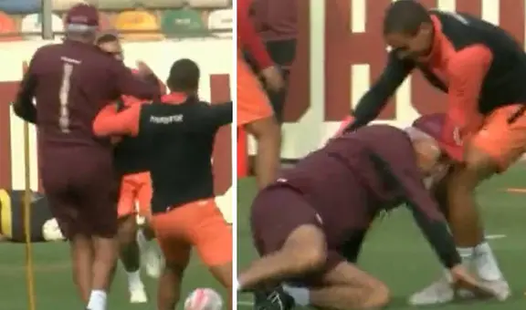 Succar no tuvo piedad y se 'bajó' a Fossati: DT cayó y causó la risa de todos los jugadores