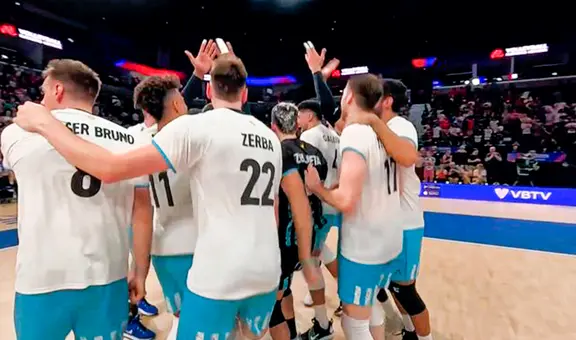 Argentina venció 3-1 a Francia por la fecha 6 de la Volleyball Nations League 2023