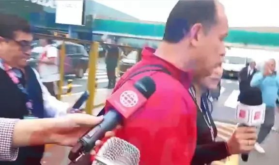 Reynoso y su irónico mensaje a la prensa que lo esperó a su llegada: "Nadie los citó aquí"