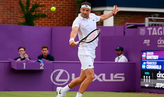 Francisco Cerúndolo perdió 2-0 ante Grigor Dimitrov por la ronda 2 del ATP Queens