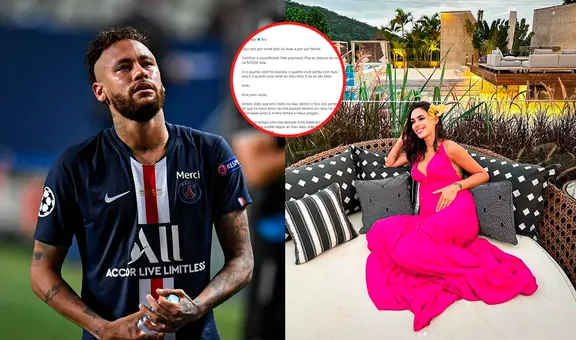 Neymar revela que fue infiel: ¿qué dice la carta que le escribió a su novia embarazada?