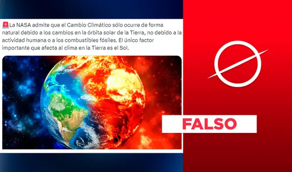 La NASA no admitió que el cambio climático ocurre “solo” de forma natural