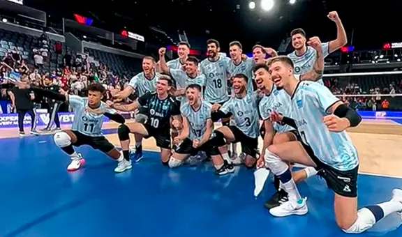 Argentina derrotó 3-0 a Bulgaria y se queda en zona de clasificación en la VNL 2023