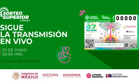 Sorteo Superior: Resultados de la Lotería Nacional HOY, 23 de junio EN VIVO