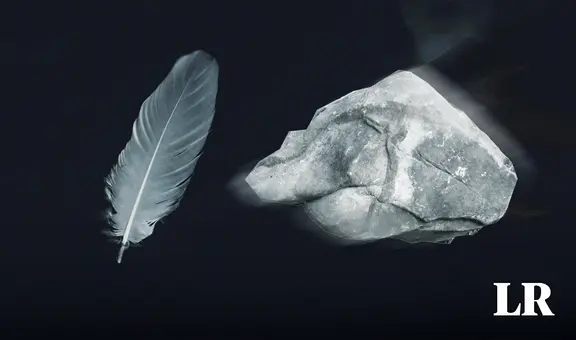 ¿Por qué una piedra no siempre cae más rápido que una pluma?