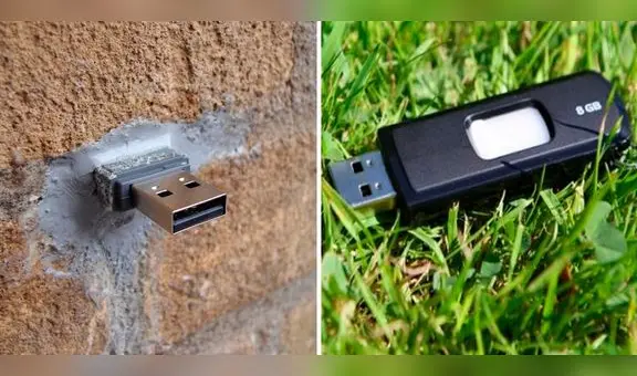 ¿Por qué no debes usar una memoria USB que hallaste en la calle o incrustada en una pared?