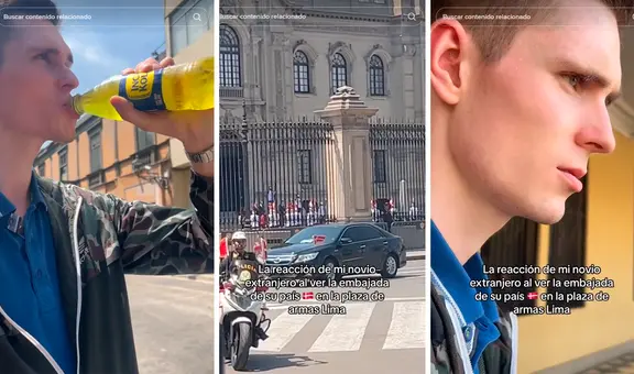 Joven danés tiene peculiar reacción al ver la embajada de su país en el Perú: "Quedó frío"