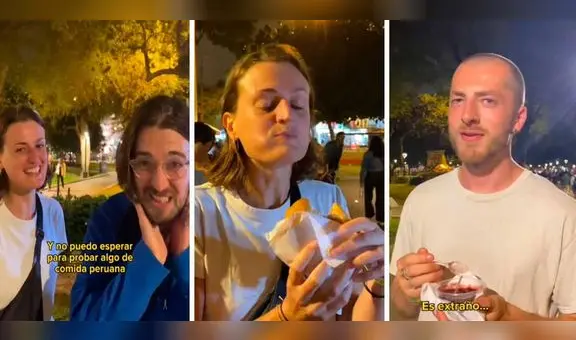 Extranjeros prueban comida en carretilla por primera vez y sus reacciones se vuelven virales