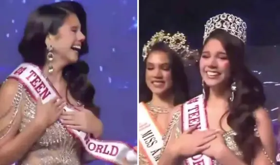 Gaela Barraza se quiebra tras ganar el certamen Miss Teen Model World 2023