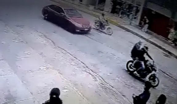 La Victoria: video muestra instante en que 7 delincuentes escapan tras asaltar a cambistas
