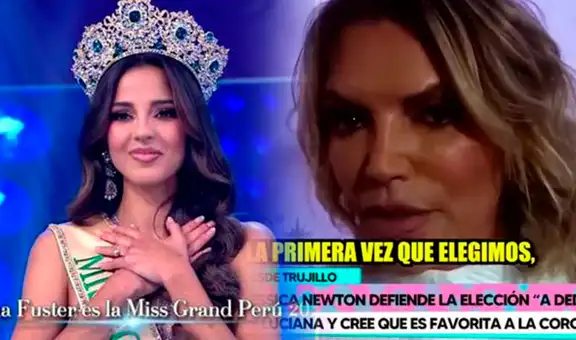 Jessica Newton confirma que su voto le dio a Luciana Fuster la corona de Miss Grand Perú