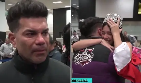 'Tomate' Barraza lloró al reencontrarse con su hija Gaela tras ganar el Miss Teen Model World para Perú