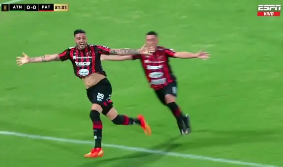 Así fue el gol de Patronato ante Atlético Nacional que eliminó a Melgar de la Copa Sudamericana