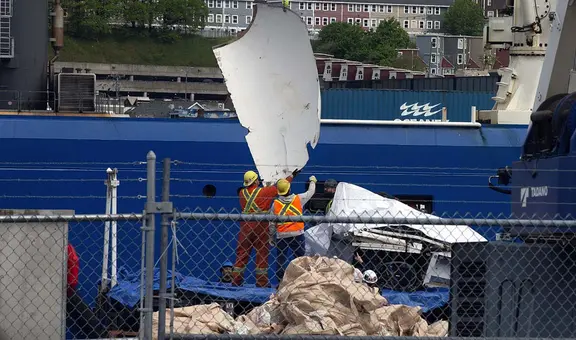 Primeras imágenes de los restos del Titán, submarino que implosionó y mató a sus 5 tripulantes