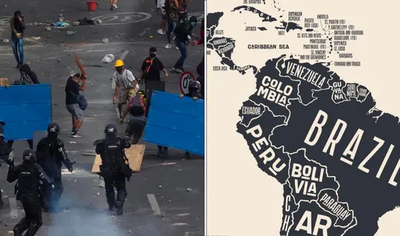 ¿Cuáles son los países menos pacíficos en Latinoamérica, según el Índice de Paz Global?