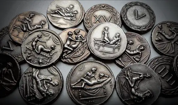 Así eran las spintriae, monedas que se usaban para pagar a trabajadoras sexuales en la antigua Roma