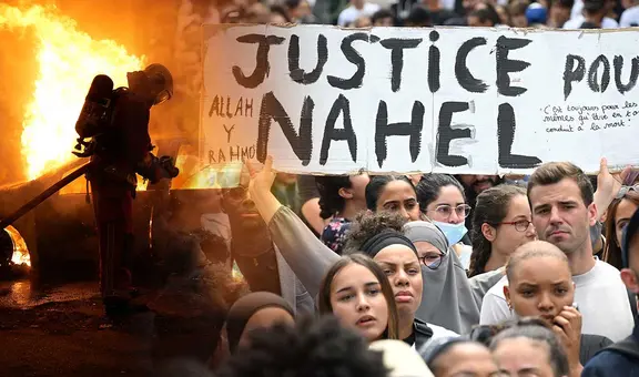 Decretan toque de queda en París por protestas contra policía francés que asesinó a adolescente