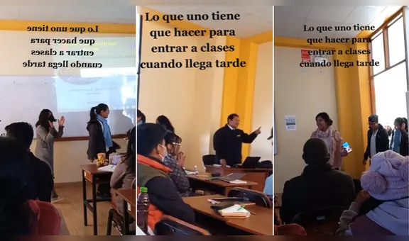 Profesor de Juliaca castiga a universitarios con baile por llegar tarde: “La cuarta me representa”
